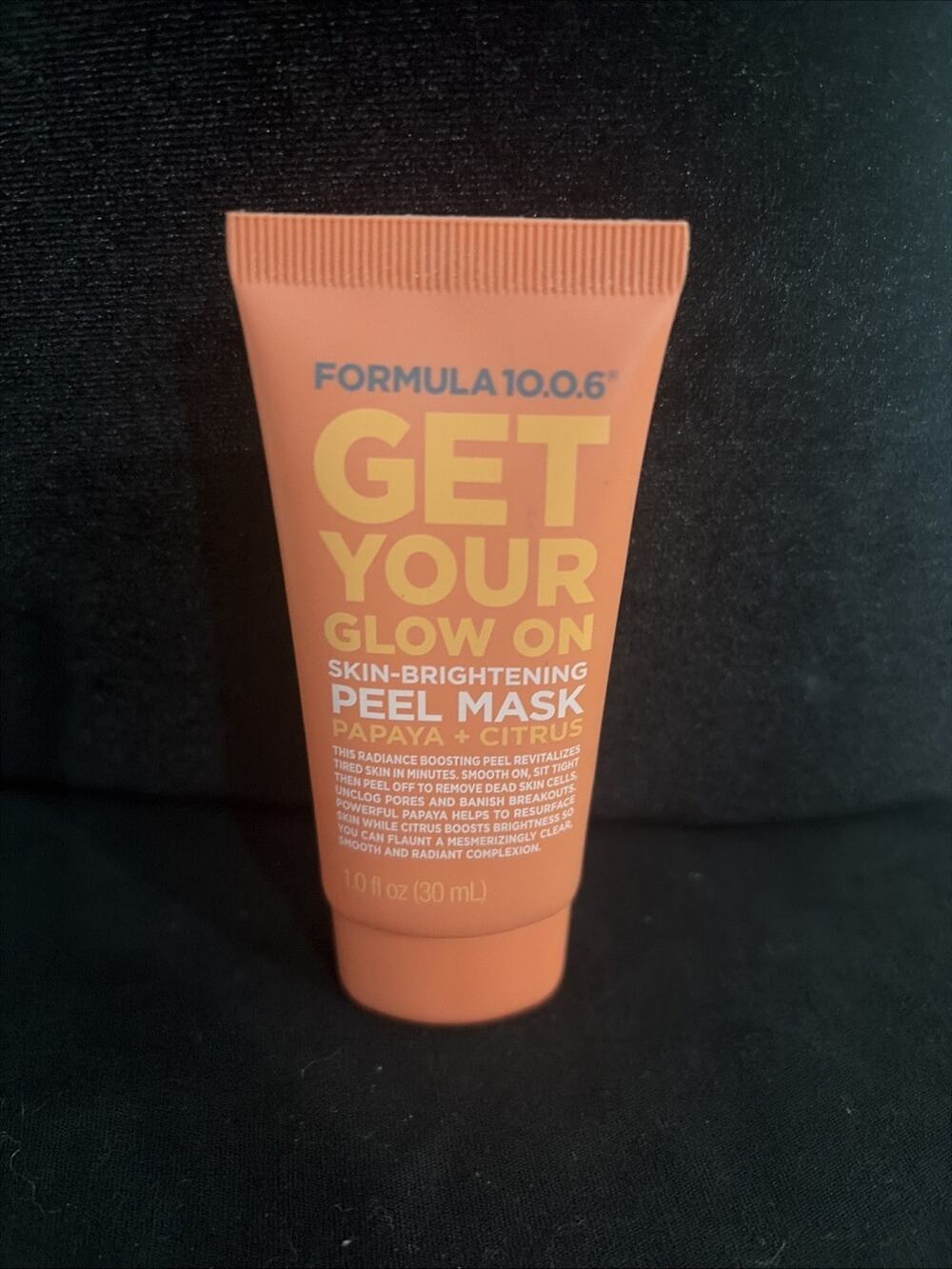 Formula 10.0.6 Get Your Glow On Peel Mask Skin Brightening Papaya & Citrus 1 Oz